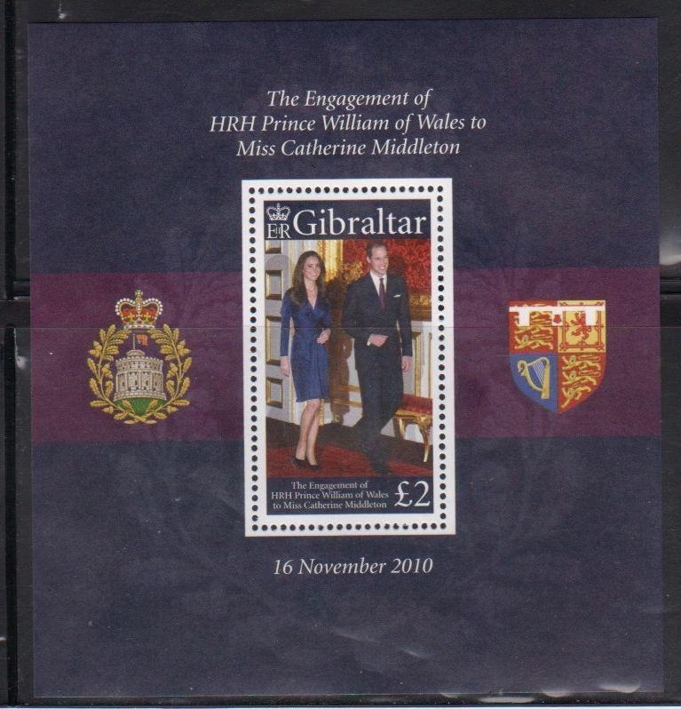Gibraltar 1266 William and Kate Engagement Mint NH