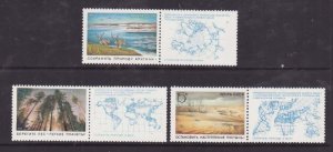 Russia-Sc#5747-9-unused NH set-Maps-Environmental Protection-1989-