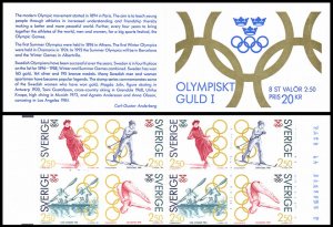 H417+H423+H427 Sweden Olympic Champions skiing speed skating x3 MNH booklets