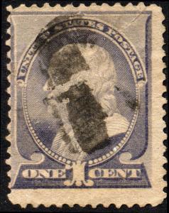 SC#212 1¢ Benjamin Franklin (1887) Used 