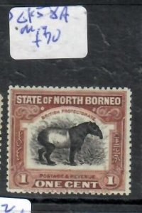 NORTH BORNEO 1C TAPIR    SG 158A    MOG    P0224A  H