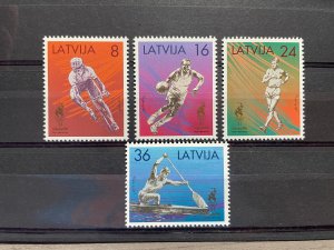 (4331) LATVIA 1996 : Sc# 418-421 SUMMER OLYMPICS ATLANTA - MNH VF