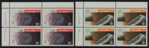 Canada 1092-3 TL Plate Blocks MNH Expo 86, Monorail