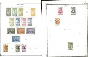 Venezuela 1941-1960 M & U Hinged on Remaindered Minkus & Scott Pages