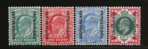 BECHUANALAND 76-79 MINT F-VF HINGED KING EDWARD