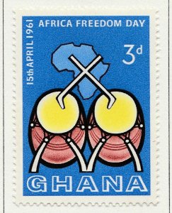 1961 GHANA 3d MH* Stamp A4P42F40194-