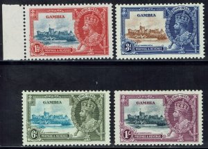 GAMBIA 1935 KGV SILVER JUBILEE SET