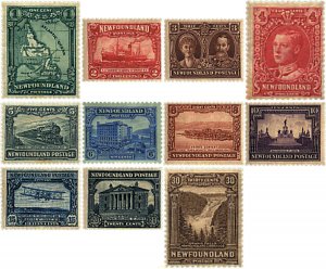 774400 HINGED CANADA. Terranova 1928 SERIE BASICA