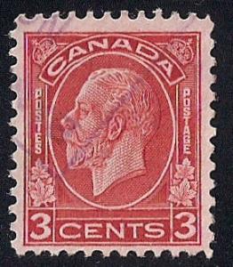 Canada #197 3 cent King George 5, Stamp used F-VF