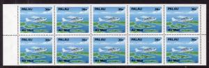 Palau C18a Airplanes Booklet Pane MNH VF