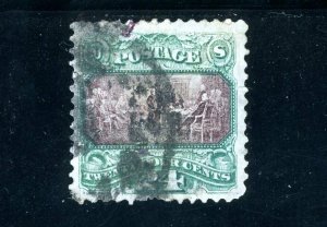 USAstamps Used VF US 1869 Pictorial Issue Scott 120 Repaired