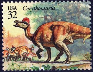 SC#3136m 32¢ World of Dinosaurs: Corythosaurus (1997) MNH