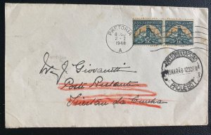 1948 Pretoria South Africa Paqueboat Cover To Tristan Da Cunha Via Lorenzo Marqu