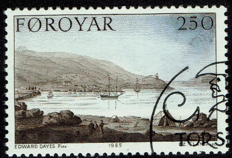 Faroe Islands #121  Used/CTO - Painting by Dayes Czeslaw Slania Engraver (1985)