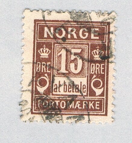 Norway J4 Used Postage Due 1 1889 (BP70516)
