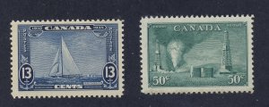 2x Canada Mint Stamps #216-13c MH Fine & #294-50c MNH VF Guide Value = $22.00