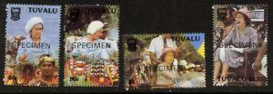 Tuvalu 10th Anniversary of Independence opt specimen (1988) MNH