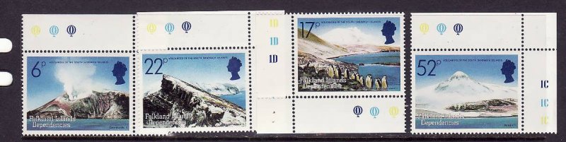 Falkland Island Dependencies.-Sc#1L84-7-unused NH set-Volcanoes-id3-1984-