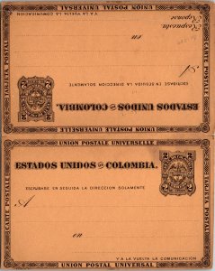 Colombia, Worldwide Government Postal Card