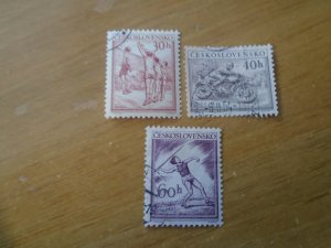 Czechoslovakia  #  611-13  used