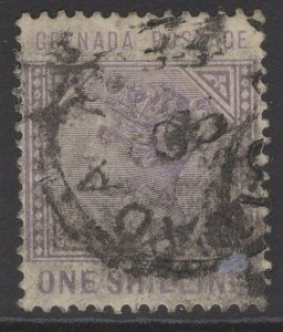 GRENADA SG36 1883 1/= PALE VIOLET HEAVY USED