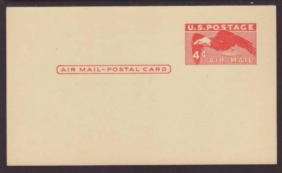 US UXC1 Eagle Postal Card Unused
