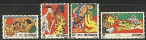 BOTSWANA  253-256  MINT HINGED, FOLKTALES