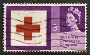 STAMP STATION PERTH Great Britain #398 QEII Red Cross Issue Used 1963