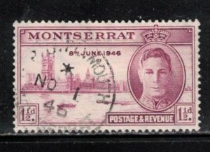 MONTSERRAT Scott # 104 Used - KGVI Peace Issue