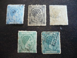 Stamps - Cuba - Scott# 76-80 - Used Partial Set of 5 Stamps