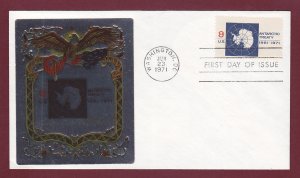 Sc. 1431 Antarctic Treaty FDC - Ross Foil  