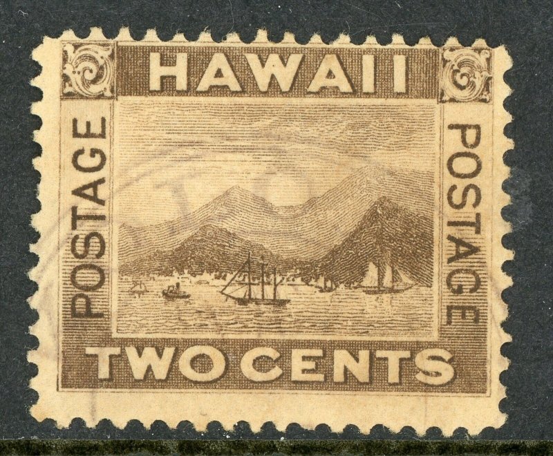 USA 1894 Hawaii 1¢ Brown Honolulu Scott #75 Nice Cancel S584