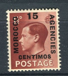 MOROCCO AGENCIES; 1936 early Ed VIII surcharged issue Mint hinged 15c.