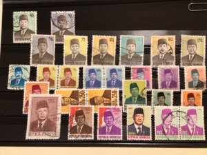 Indonesia  Republic President Suharto used stamps for collecting A9961