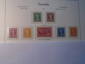Canada  #  231-37  MNH