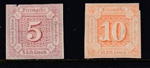 Thurn and Taxis - Used - #13,14 - SCV$5.50