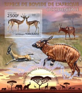 Togo - Bovine Creatures - Souvenir Sheet - 20H-530