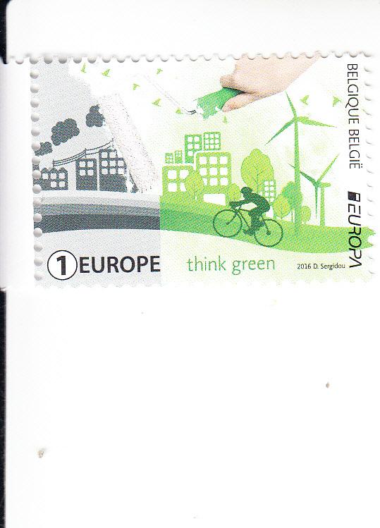 2016 Belgium Think Green Europa (Scott 2792) MNH