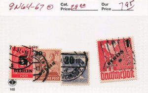 GERMANY BERLIN 9N64-67  USED