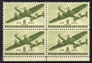 MOstamps - US #C26 Mint OG NH Block of 4 - Lot # HS-O809