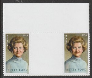 US 5852 Betty Ford F vert gutter margin pair U MNH 2024