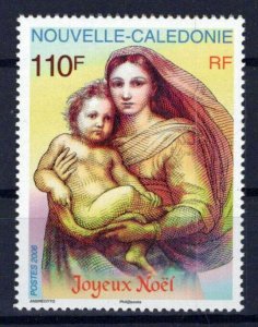 New Caledonia 1005 MNH Christmas Madonna & Child ZAYIX 0524S0389