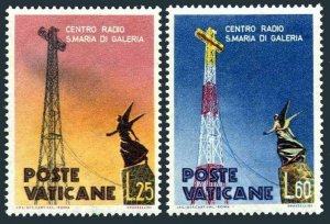 Vatican 262-263 blocks/4,MNH. Papal Radio Station,2nd Ann.1959.Radio Tower.