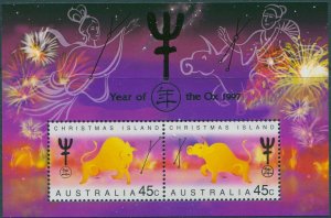 Christmas Island 1997 SG436 Chinese New Year of the Ox MS MNH