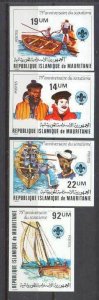 Mauritania 495-98 MNH imperf.Scouts