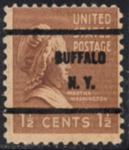 US Stamp #805x61 - Martha Washington Presidential Issue 1938 Precanceled