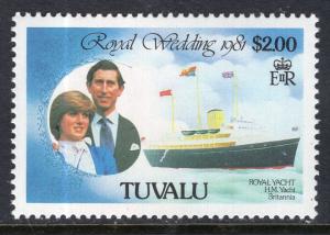 Tuvalu 161 Royal Wedding Ship MNH VF