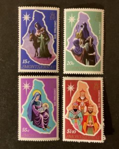 Montserrat Scott #355-8 never hinged