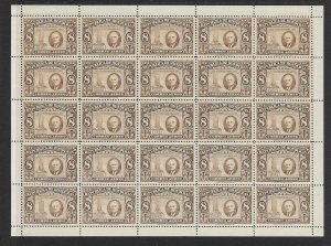 Honduras C158 Roosevelt MNH full sheet, vf. 2022 CV $ 40.00+