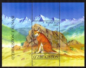 Uzbekistan 2012 Animals Wild Cats Lynx Mi. Bl.63 S/S MNH